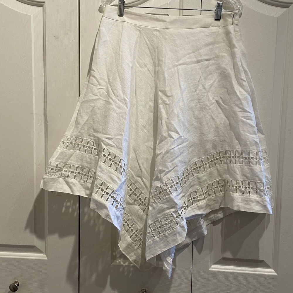 Banana Republic White Skirt